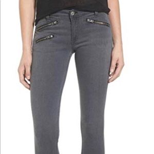 Rag & Bone Zipper Detail Moto Skinny Jeans